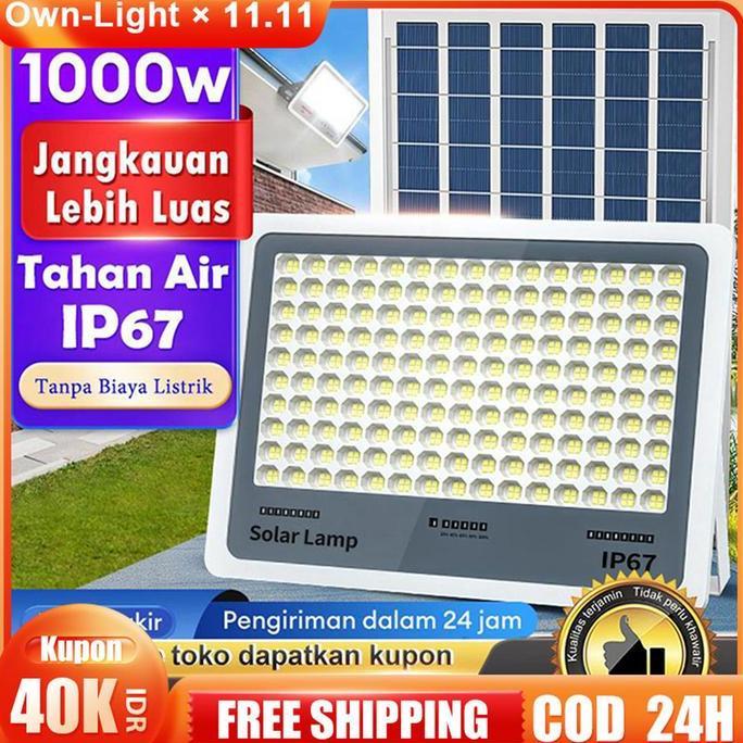 Best Seller, Ready StockLampu Tenaga Surya Lampu Tenaga Surya Saat Malam Hari Lampu Tenaga Matahari 