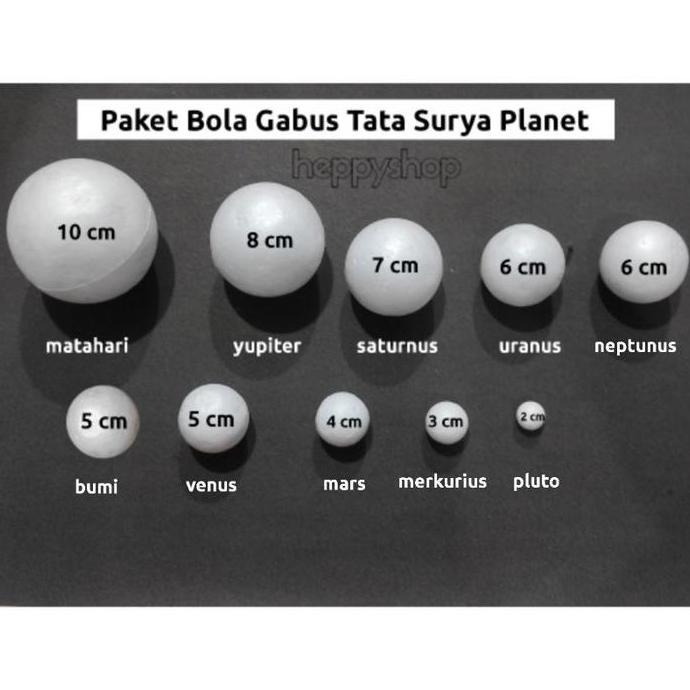Buruan serbu] Paket Bola Gabus Tata Surya Planet Styrofoam