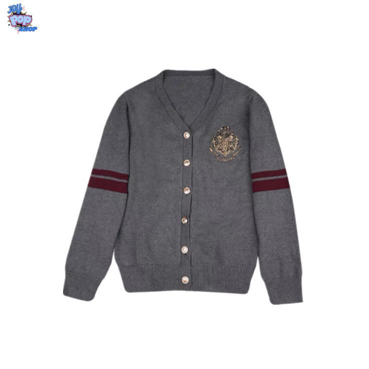 Sweater Rajut Harry Potter Hogwarts Gaya Akademi Kolaborasi Harry Potter Cardigan Hogwarts untuk Wan