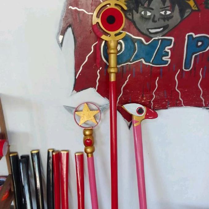 mainan katana kayu kanao anime bahan kayu panjang 100cm mainan anak perlengkapan cosplay anime hadia