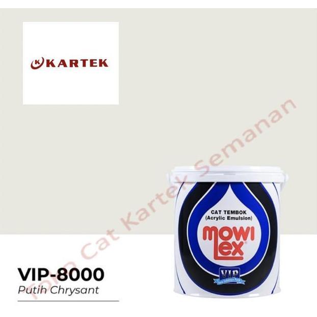 HARGA DISC - Mowilex Emulsion Interior E8000 VIP 8000 PUTIH CHRYSANT (1 liter) 1 KG