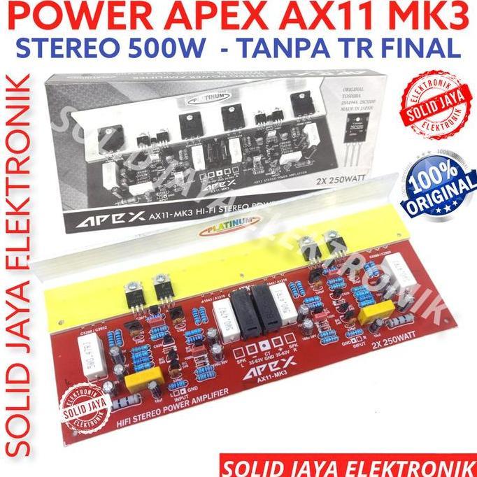 KIT POWER STEREO APEX AX11 MK3 500W MK-3 KIT HI FI STEREO POWER AMPLIFIER 500 WATT AX 11 AX-11 MK 3 