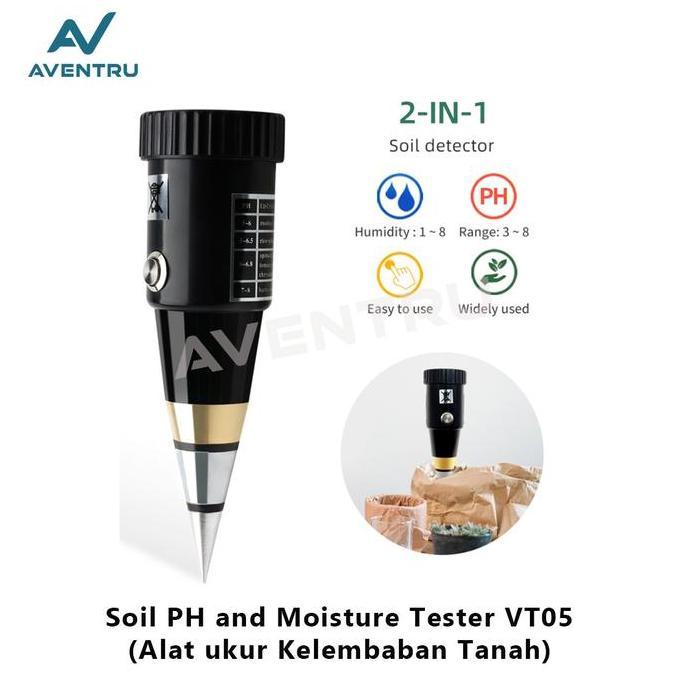 Alat Ukur Kelembaban Tanah Soil Moisture PH Meter Tester VT05 (VT-05)