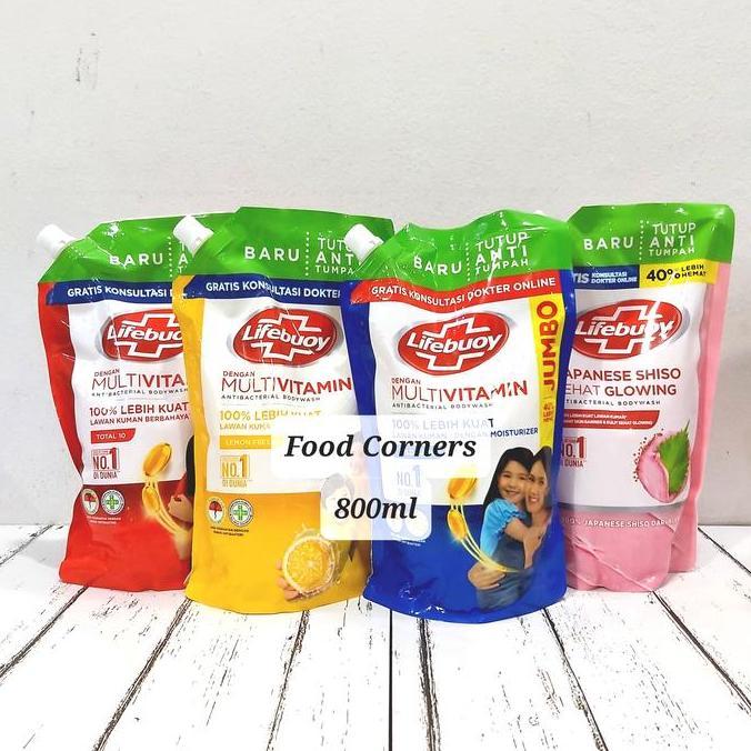 Wassw- Lifebuoy Antibacterial Bodywash 900Ml / Sabun Lifebuoy Refill 900Ml