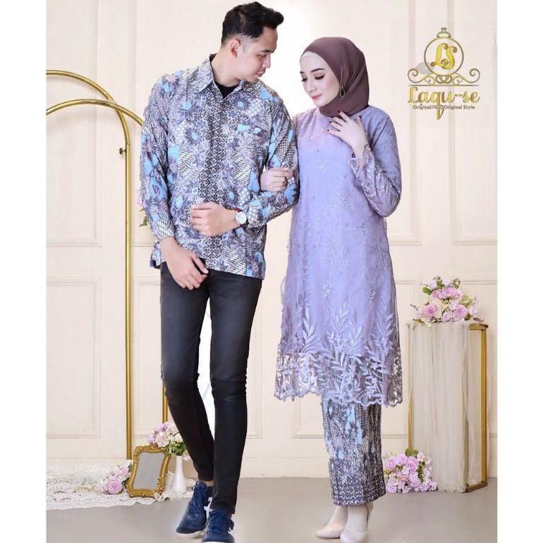 Grosir Couple Kebaya Tunik Tulle Modern / Kebaya Couple / Kebaya Modern / Baju Kebaya Modern / Kebay