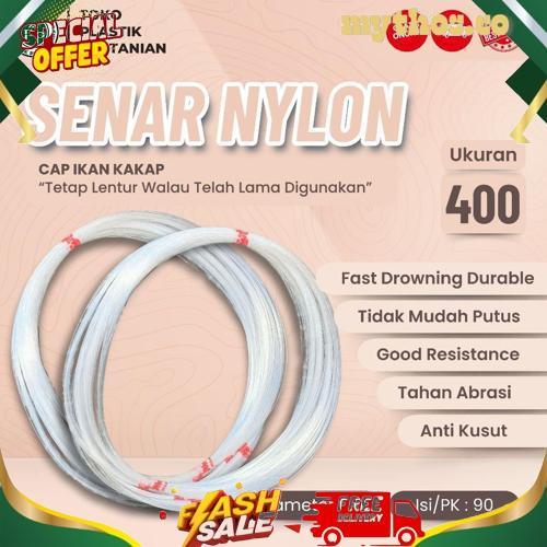Senar Cap Ikan Kakap  Ukuran 400 (25)  per Roll /Tali Senar Pancing / Senar Layangan Bcx