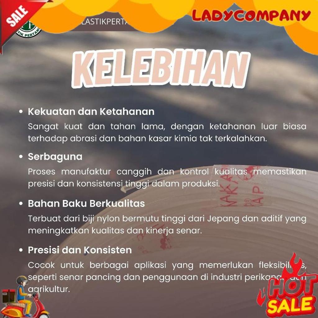 Senar Cap Ikan Kakap  Ukuran 400 (25)  per Roll /Tali Senar Pancing / Senar Layangan Bigpromo