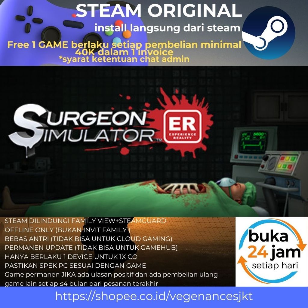 Surgeon Simulator: Experience Reality VR  Offline PC Game Original + Latest