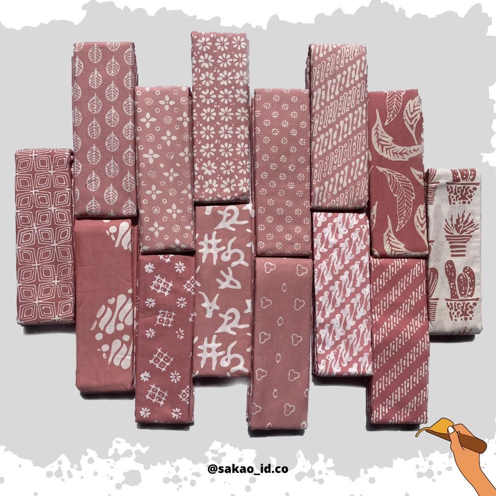 Premium Kain Dan Sarung Batik Aesthetic Edisi Pink // Batik Tasikmalaya