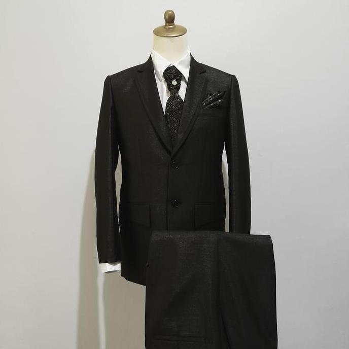Jas Pengantin/Jas formal/Jas Kantor SEMI Wool Hitam