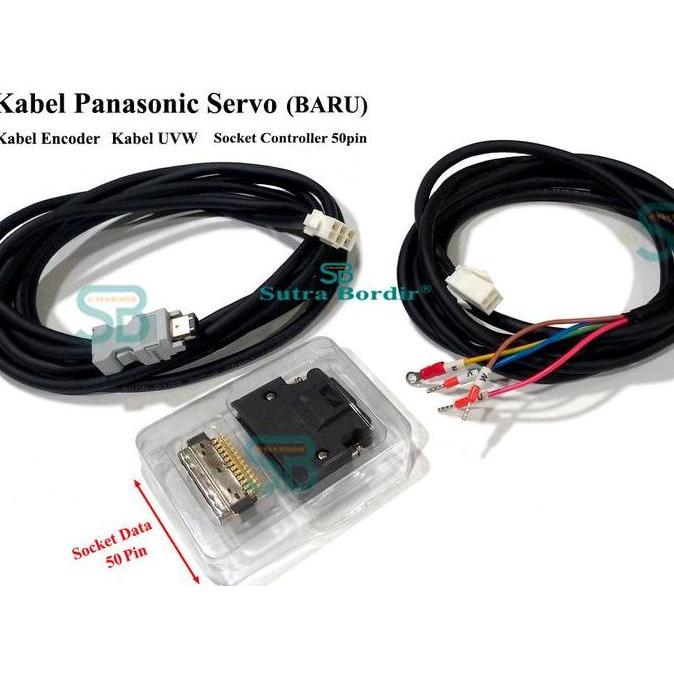 kabel panasonic minas A4 A5 socket 50 pin panasonic kabel servo motor panasonic kabel sepasang UVW +