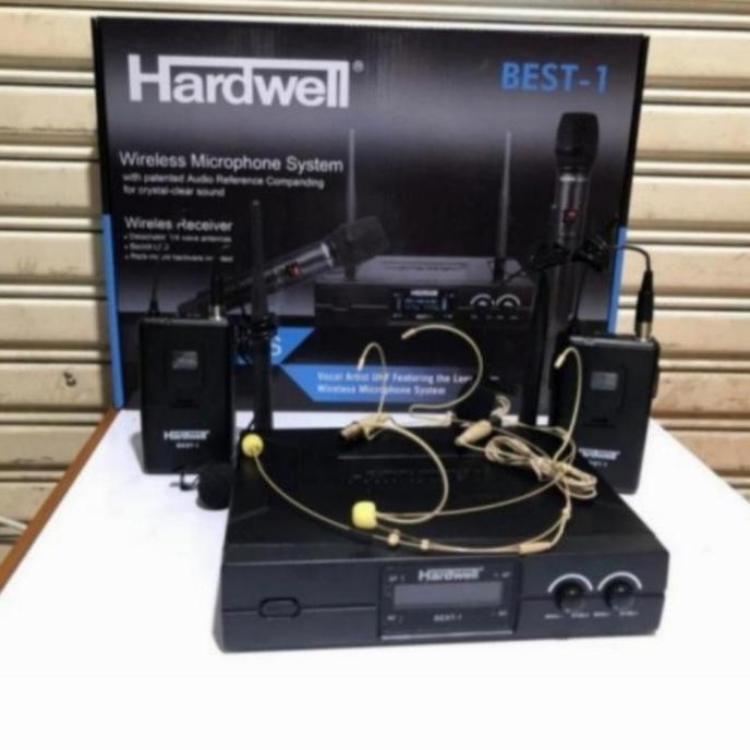 MIC WIRELESS HARDWEL BEST1 ORIGINAL MICROPHONE BEST 1 CLIP ON HEADSET Mikrofon