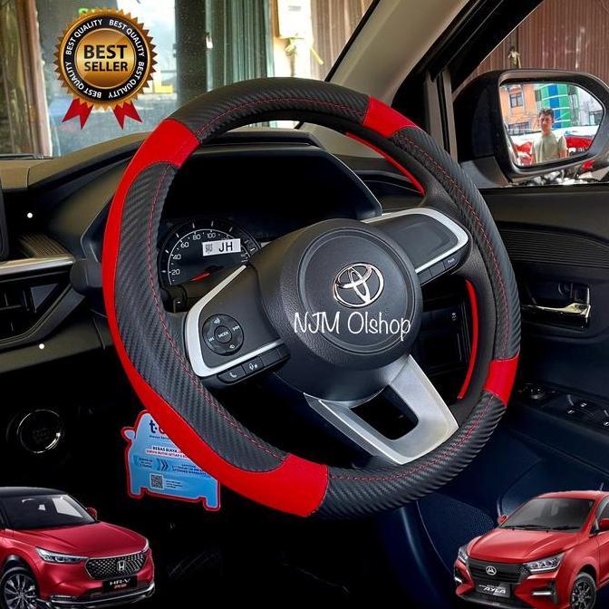 Sarung Stir Mobil Agya - Ayla / Cover Stir Mobil Brio Satya - Brio RS