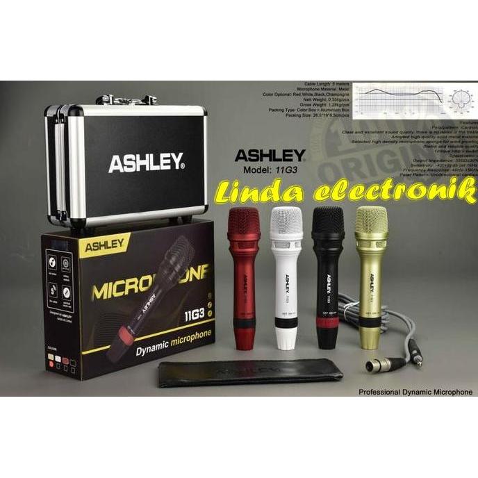 mic kabel ashley 11g3 ashley 11 g3 garansi resmi original