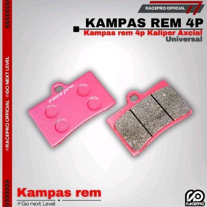 Kampas Rem Kaliper 4 Piston 4P 1 Pin Racepro Dispad Kaliper Depan 4 Piston Brembo Rcb Ktc Groza Harg