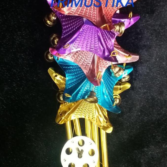 Genta Angin / FungLing / Lonceng Angin Pagoda Susun 7 Warna