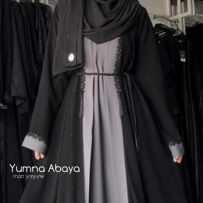 BEST SELLER YUMNA ABAYA - ABAYA OUTER HITAM BY ASY SYAKIRA FASHION