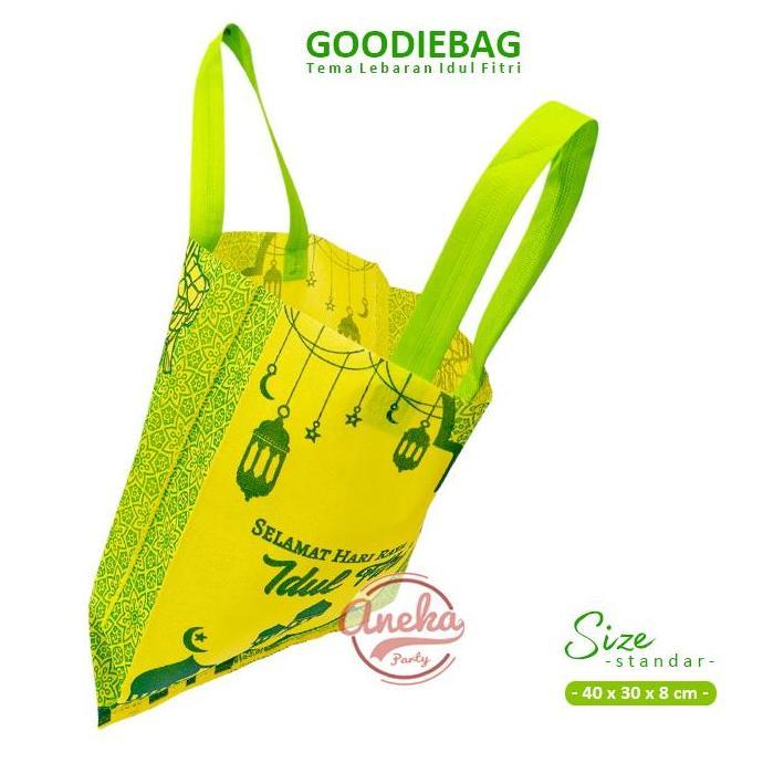 Blocke- Isi 12 Tas Parsel Idul Fitri Standar Grosir / Goodie Bag Idul Fitri / Kantong Snack Souvenir