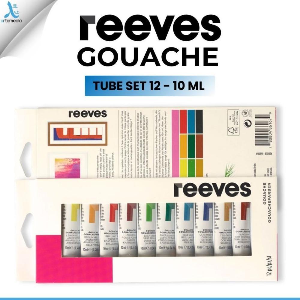 Reeves Gouache Color Paint Tube Set Cat Gouache Set 12