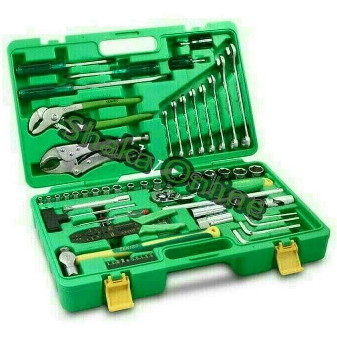 Promo Tool Kit Tekiro 100 Pcs - Alat Bengkel Set Tekiro 100 Pcs TEKIRO Origi Diskon