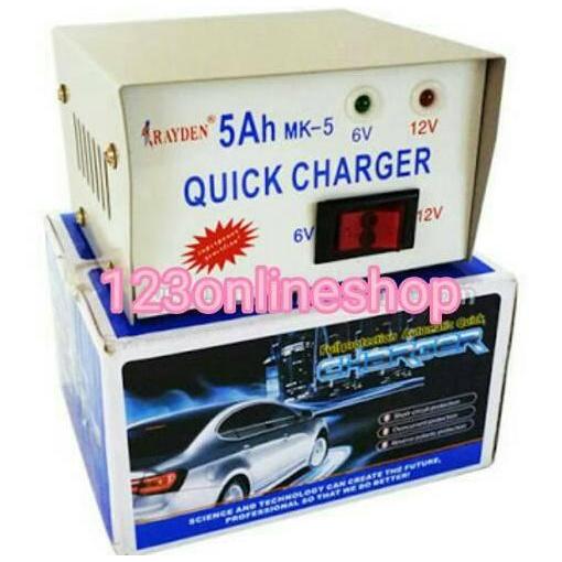 charger aki Rayden 12-6 VOLT 5 Ampere