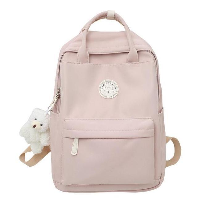 2satuseller  - ransel wanita gaya jepang ins gadis tas tangan nilon bernapas tahan air anti gores mu