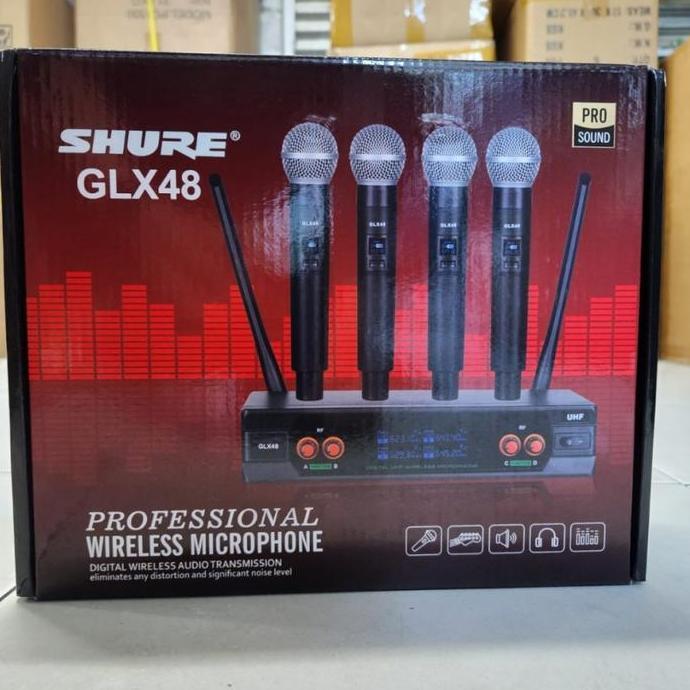 Mic Wireless  Glx48 4 mic mik werles 4mik 4Channel 4handled
