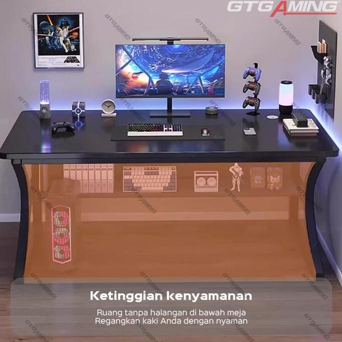Xcinox- Gtgaming Meja Komputer / Meja Gaming / Meja Komputer Serat Karbon/ Meja Komputer 120Cm / Mej
