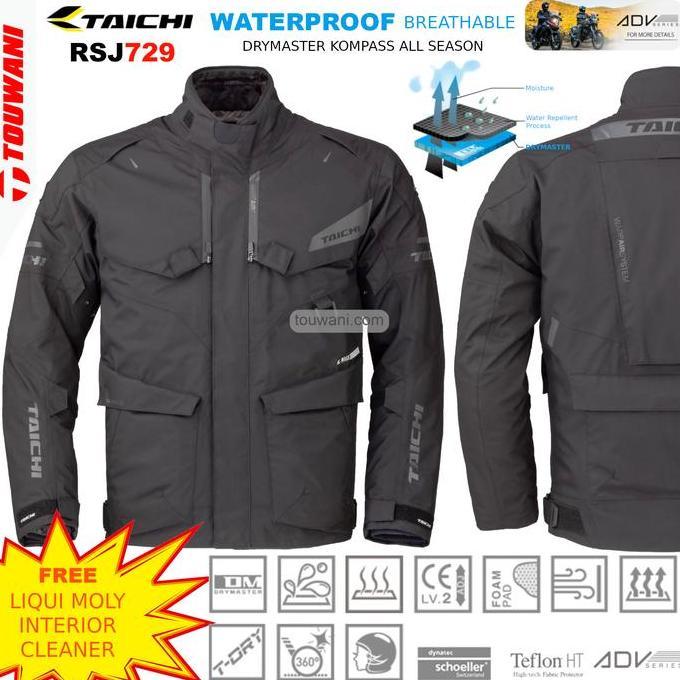 Jaket Motor ADV RS Taichi RSJ729 Kompass All Season Waterproof Black
