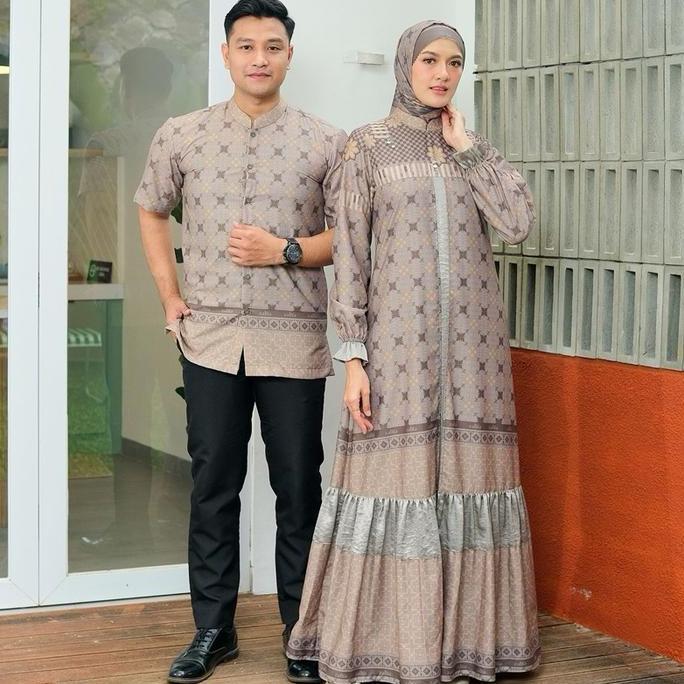 Zalifa Dress Eid Series Terbaru Raya Collection Lebaran Keluarga Koko Baju Wanita Couple Gamis Musli