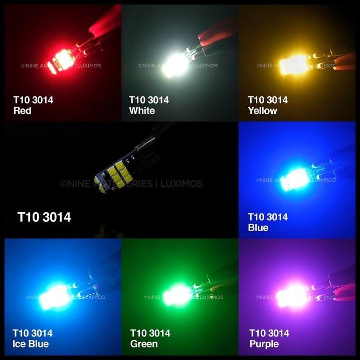 TERBARU LUXIMOS LUMINOS LAMPU SEIN SENJA PLAT SUPER BRIGHT TERANG T10 LED 15 SEN SEIN MATA CHIP CSP 