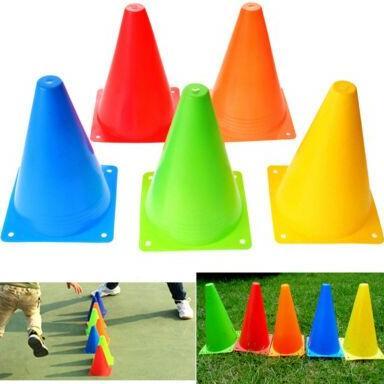 Cone Alat Training Olahraga Satu Set 12 Pcs (1 Lusin) / Kun Cones Kerucut Rapat 23 Cm Tebal