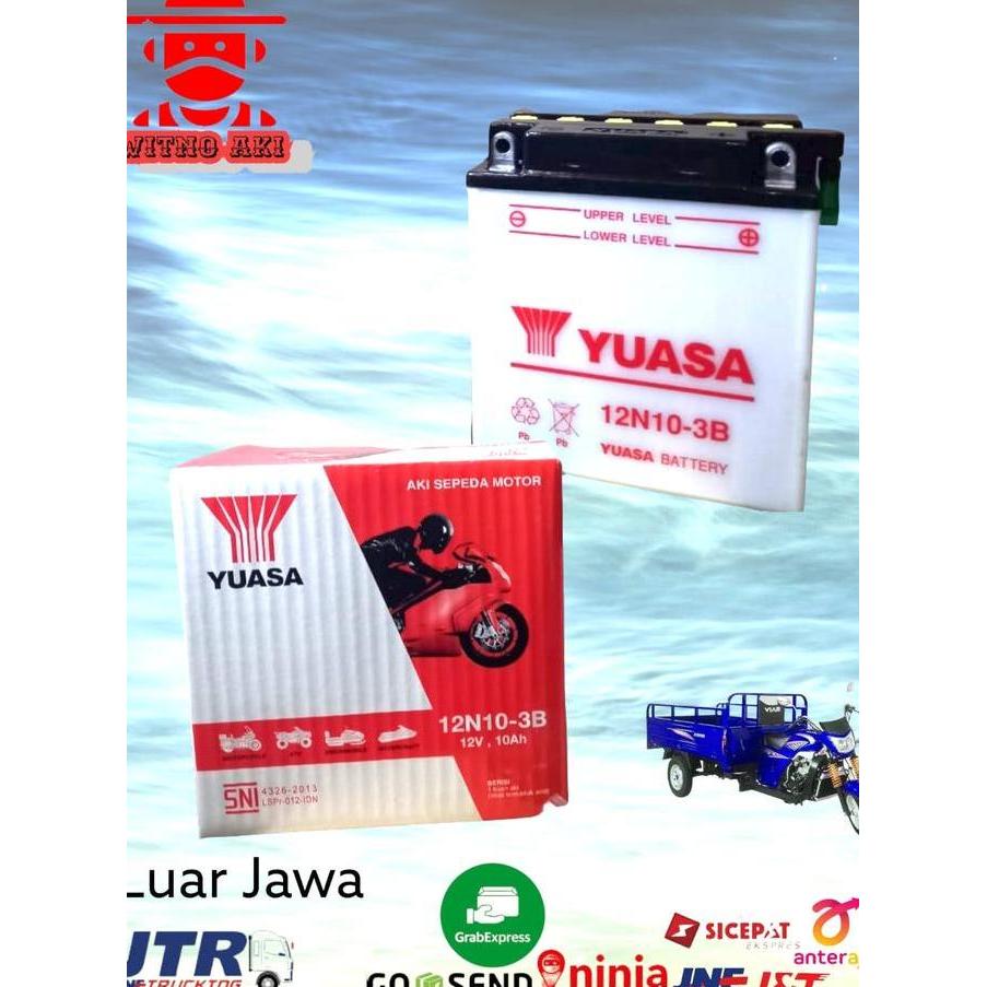 Aki Motor Viar/Tossa 12N10-3B Yuasa Basah Forsale