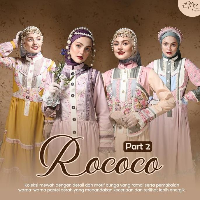 Esme Gamis Pesta Terbaru Vintage Dress Wanita Esme Fashion Kondangan Mewah Muslim Dewasa Lebaran