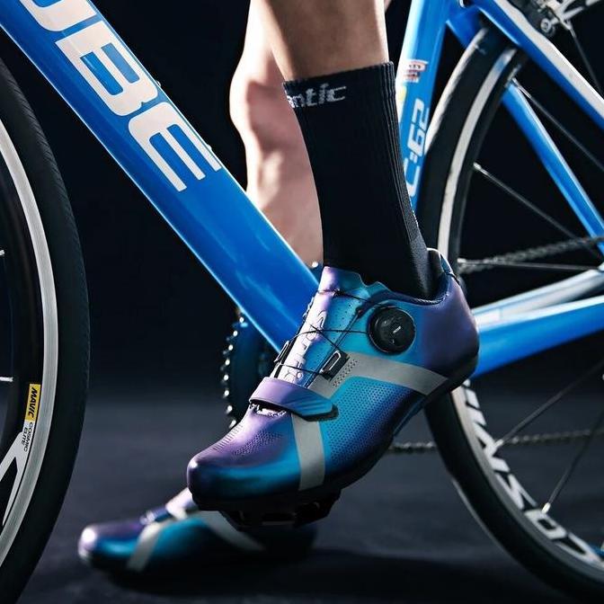 Santic Sepatu Sepeda Pria Non Cleat Roadbike Apollo 2.0 S20016 Cycling Non Lock Men Shoes Rotating B