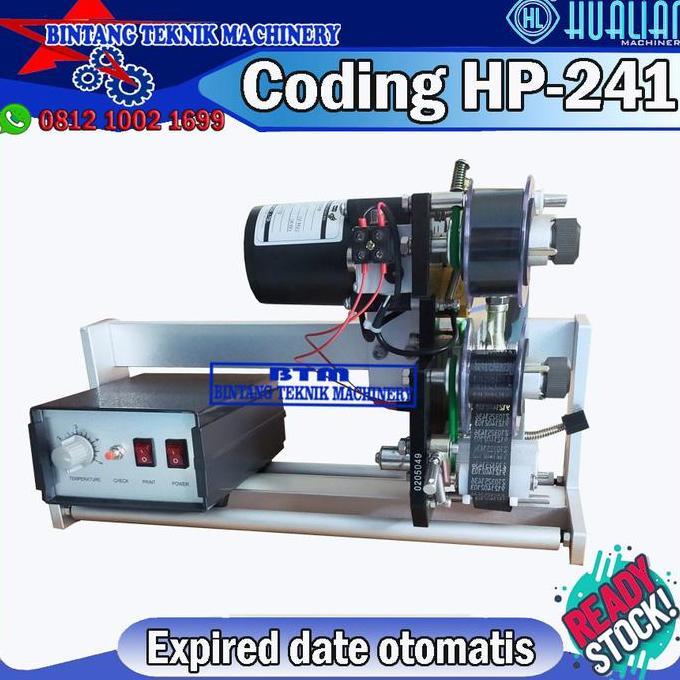 Terlaris Mesin Coding Machine Automatic Hp-241 Alat Cetak Kadaluarsa Packaging
