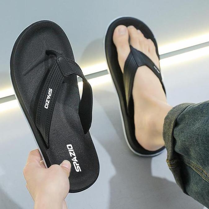 DISKON SANDAL JEPIT PRIA SPAZIO KARET PVC SANTAI MODEL CLASSIC SENDAL PRIA KEKINIAN