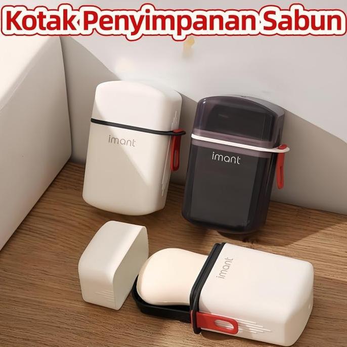 Tempat Kotak Sabun Batang Travel Kotak Wadah Sabun Batang Mandi Bath Soap Case Portabel/Tempat Kotak