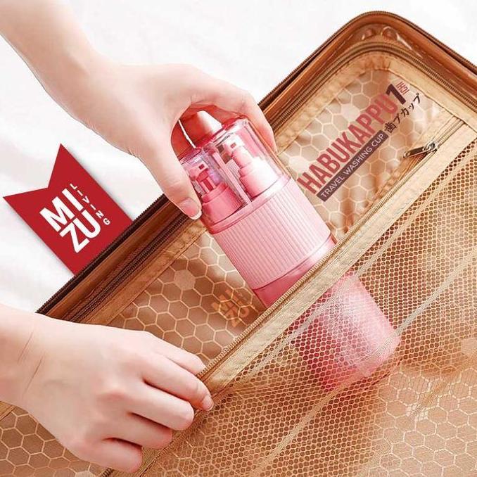 MIZU HABUKAPPU-ICHI Travel Washing Cup Tempat Sikat Gigi Portable Toothbrush Cup Sikat Gigi Outdoor 