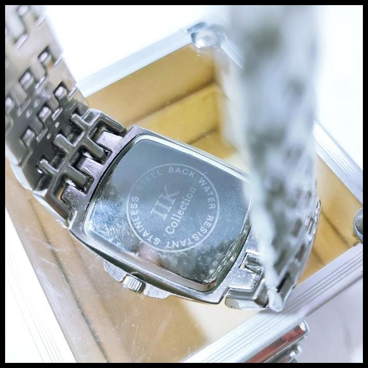 HOT DEAL JAM TANGAN QUARTZ IIK COLLECTION WATER RESISTANT STAINLESS STEEL SEKON KONDISI BAIK