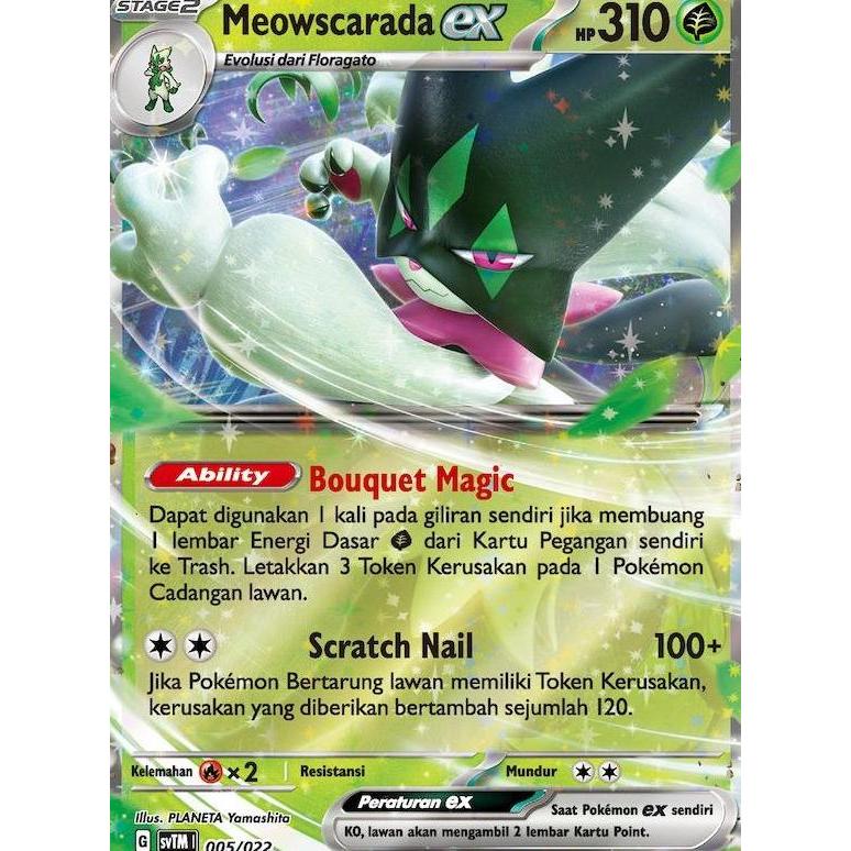 Kartu Pokemon TCG - Deck Taktik Meowscarada ex svTM - Starter Deck Pokemon Game Kartu Koleksi Scarle