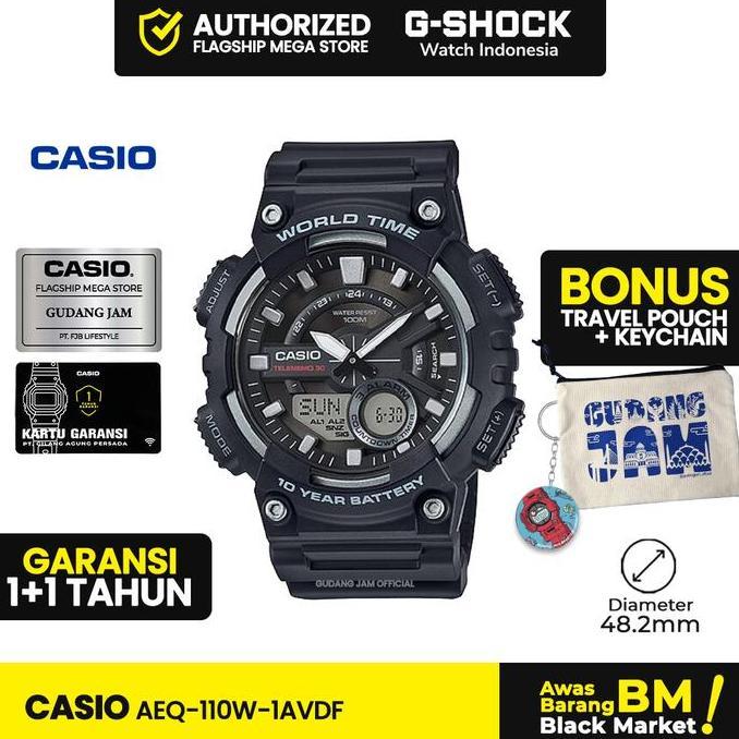 Casio General AEQ-110W-1AVDF AEQ-110W AEQ-110 AEQ110W AEQ 110W