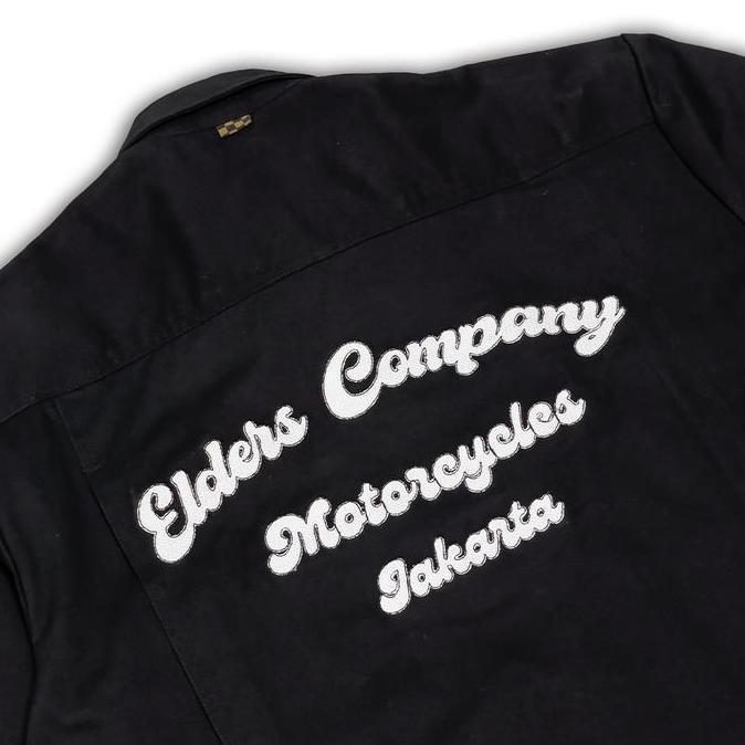 Kemeja / Bowling Shirt "Elders Company - Elders Mc" Black