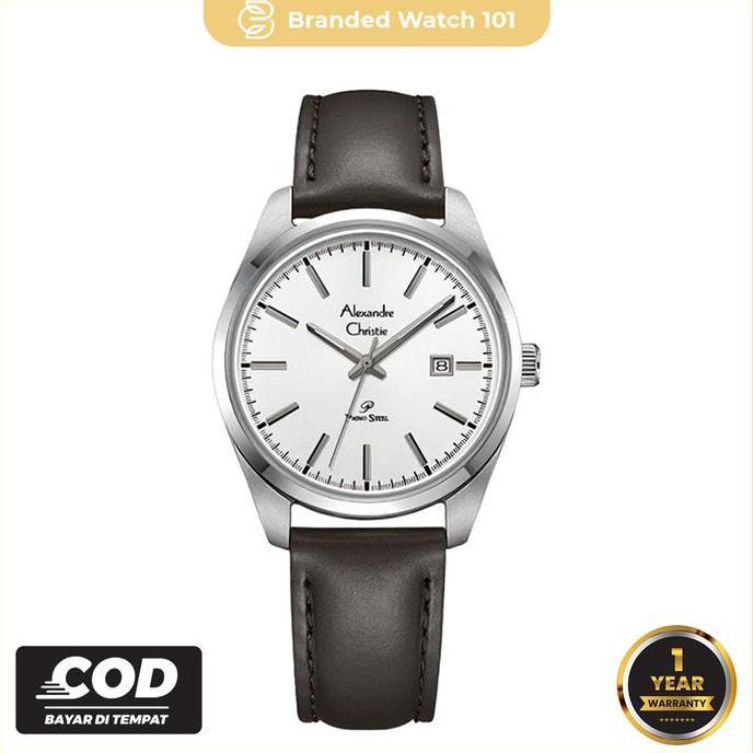 Jam Tangan Pria dan Wanita (COUPLE) Alexandre Christie AC 1025 / AC1025 Garansi Resmi 1 Tahun Leathe