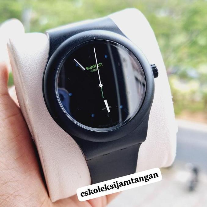 JAM TANGAN PRIA SWATCH SO30B400 AUTOMATIC BLACK AM FIFTY-ONE ORINAL