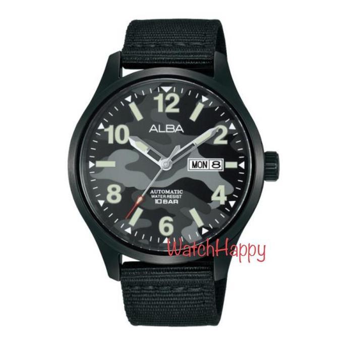 WatchHappy Alba AL4311X1 Nylon7 Straps Black Automatic AL4311 ORINAL