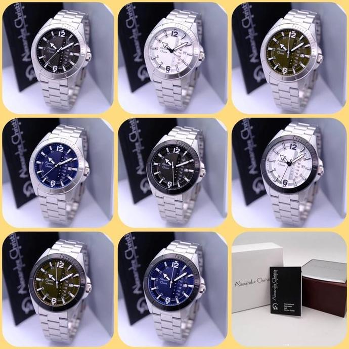 Jam Tangan Pria Alexandre Christie AC 6535 ME / AC 6535 / 6535 Orinal Tahan Air Garansi Resmi 1 Tahu