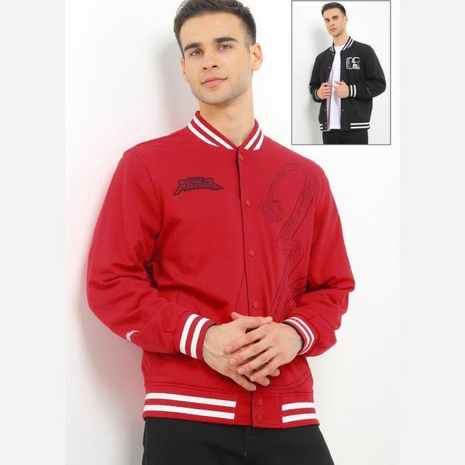 Giordano Kungfu Panda CNY Jacket Pria Hauted Red