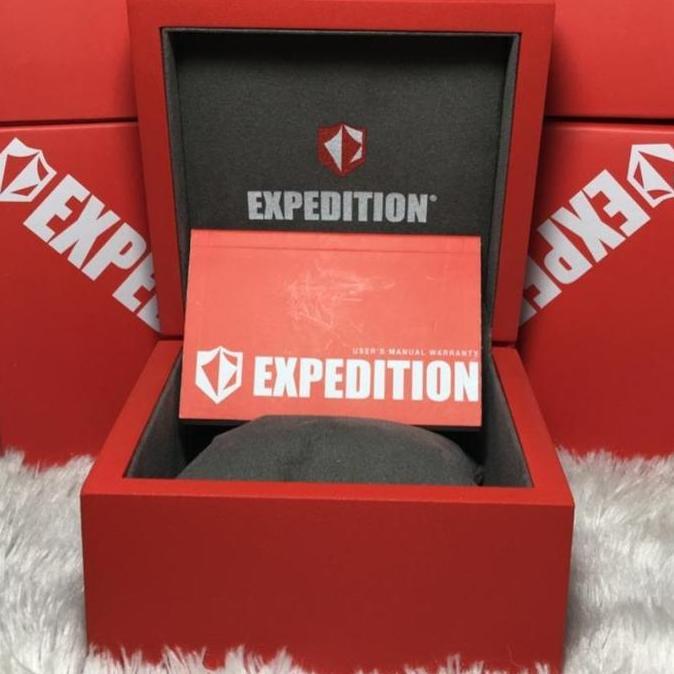 JAM TANGAN EXPEDITION PRIA EXP 6848 / E6848 ORINAL-SILVER LIST BLACK