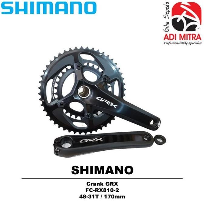 Shimano Grx Fc-Rx810 1X11 / 2X11 Speed Crank Sepeda Gravel Hollowtech